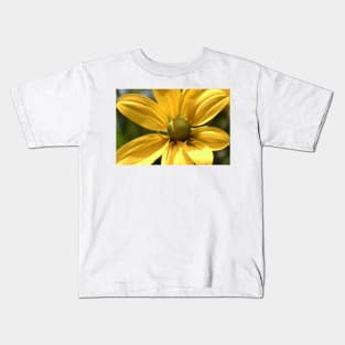 Portrait of a yellow flower Kids T-Shirt